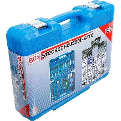 Gola sada a sada nástrčných klíčů "Gear Lock", 1/4", 3/8" a 1/2", 192 ks