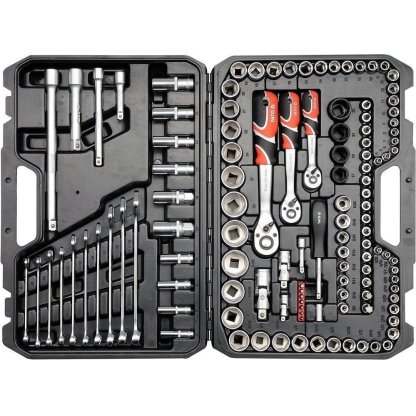 Gola sada s klíči 1/2", 3/8" a 1/4", 120 ks - YT-38801