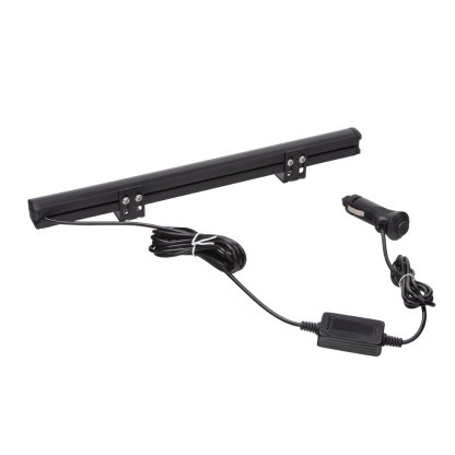 Gumové výstražné LED světlo vnější, oranžové, 12/24V, 340mm