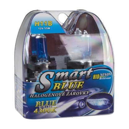 Halogen. žárovka 12V s paticí H11B (PGJ19-2), Blue white 4300K