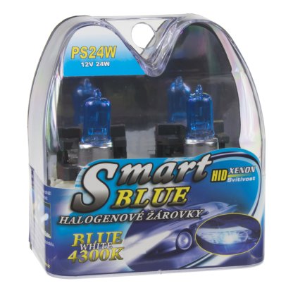 Halogen. žárovka 12V s paticí PS24W, Blue white 4300K