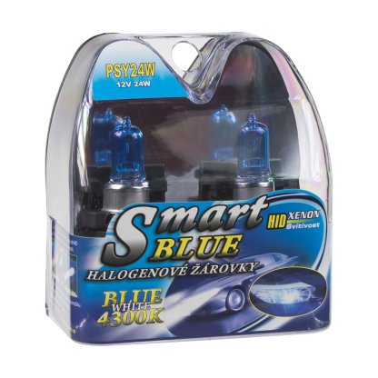 Halogen. žárovka 12V s paticí PSY24W, Blue white 4300K