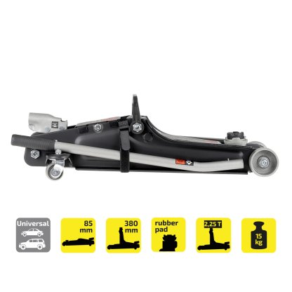 Hever hydraulický nízký pojízdný HEYNER UltraLowLift PRO, nosnost 2250 kg, 347020