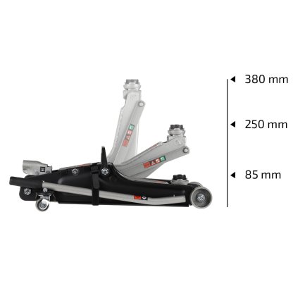 Hever hydraulický nízký pojízdný HEYNER UltraLowLift PRO, nosnost 2250 kg, 347020