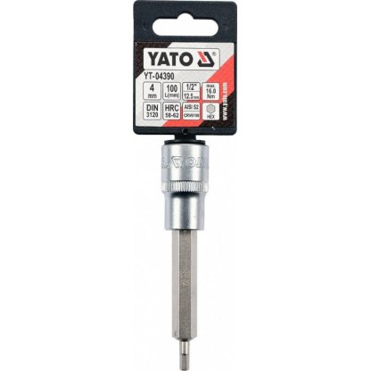 Hlavice s bitem HEX 1/2" H4 Yato - YT-04390