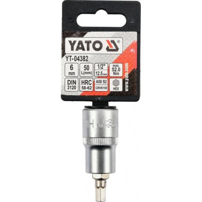 Hlavice s bitem HEX 1/2" H6 Yato - YT-04382