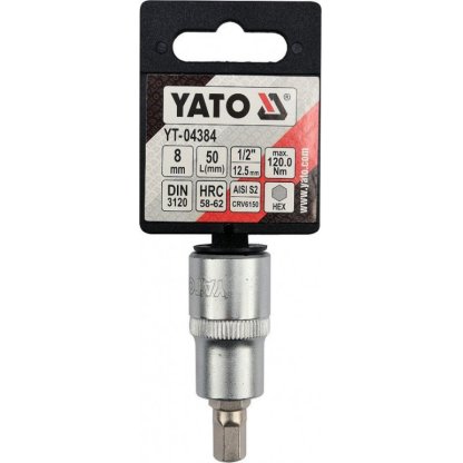 Hlavice s bitem HEX 1/2" H8 Yato - YT-04384