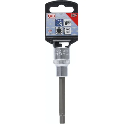 Hlavice s bitem HEX 1/2" Imbus H7, prodloužená 100 mm - B4262