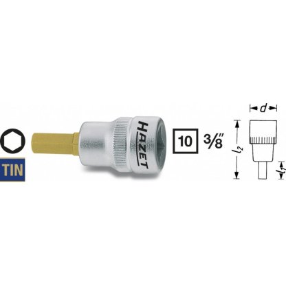 Hlavice s bitem HEX 3/8" S3 Hazet 8801K-3 - HA053582