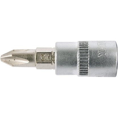 Hlavice s bitem KŘÍŽOVÁ 1/4" PH2 Yato - YT-04412