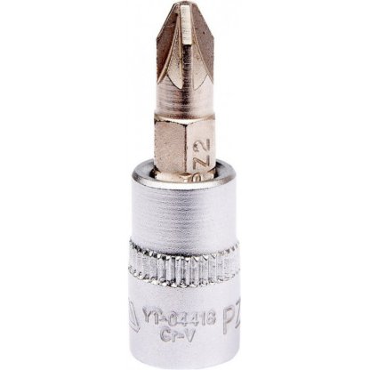 Hlavice s bitem KŘÍŽOVÁ 1/4" PZ2 Yato - YT-04418