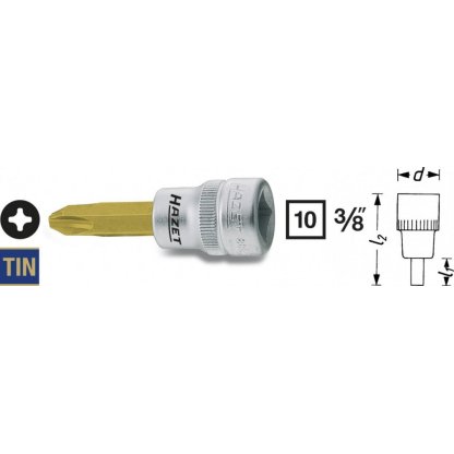 Hlavice s bitem KŘÍŽOVÁ 3/8" PH3 Hazet 8806-PH3 - HA039869