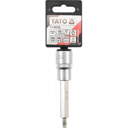 Hlavice s bitem TORX 1/2" T27 YATO - YT-04322