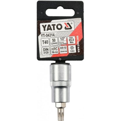 Hlavice s bitem TORX 1/2" T40 YATO - YT-04314