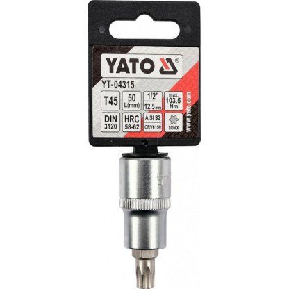 Hlavice s bitem TORX 1/2" T45 YATO - YT-04315