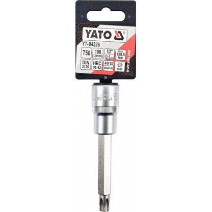 Hlavice s bitem TORX 1/2" T50 YATO - YT-04326