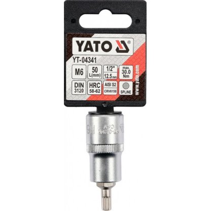 Hlavice s bitem XZN 1/2" M6 YATO - YT-04341