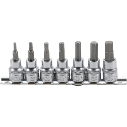 Hlavice s bity IMBUS 3/8", palcové 7 ks - AH5104