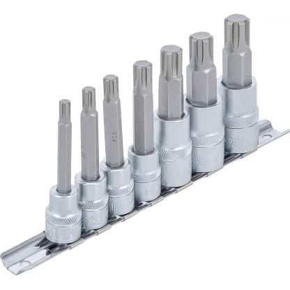 Hlavice s bity RIBE, 3/8" a 1/2", M6-M14, sada 7 ks - B5185