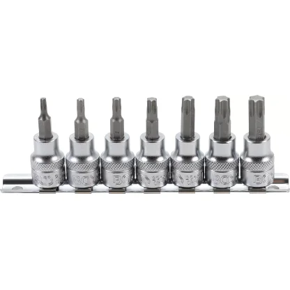 Hlavice s bity TORX, 3/8", 7 ks, T15 - T50 - B5108