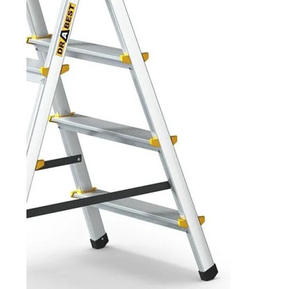 Hliníkové schůdky oboustranné, 2x3 stupně, 2,2 m, max. zátěž 150 kg