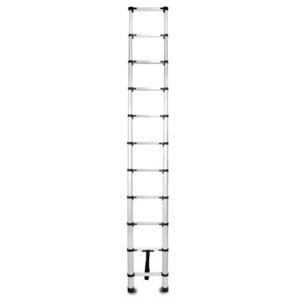 Hliníkový teleskopický žebřík, 11 stupňů, 3,2 m, max. zátěž 125 kg