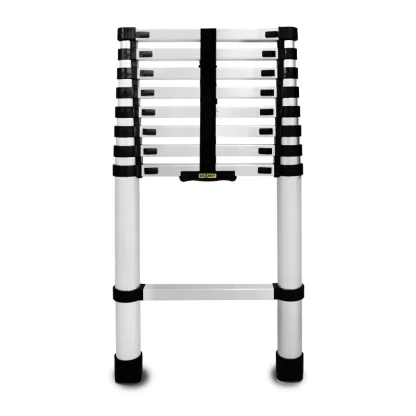 Hliníkový teleskopický žebřík, 9 stupňů, 2,6 m, max. zátěž 125 kg