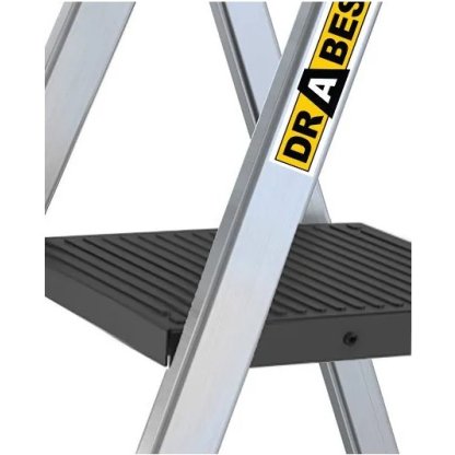 Hliníkový žebřík s policí, 6 stupňů, 3,19m, max. zátěž 150 kg
