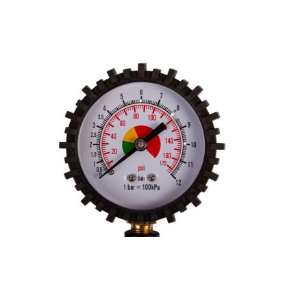 Hustič pneu s manometrem, rychlospojka 1/4" - HTA830042