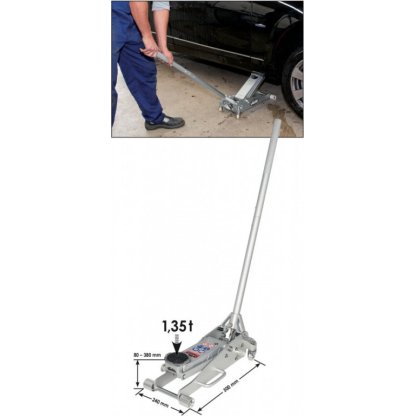 Hydraulický hliníkový pojízdný zvedák 1,35 t VIGOR V2481