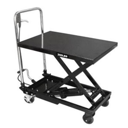 Hydraulický zvedací pracovní stůl, pojízdný, 136 kg - F10447