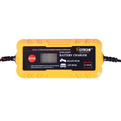 Inteligentní nabíječka autobaterií 6V a 12V, LCD display - HTP817204