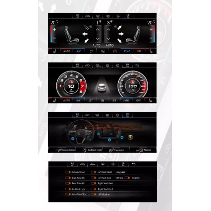 IPS dotykový panel klimatizace pro VW Passat B8