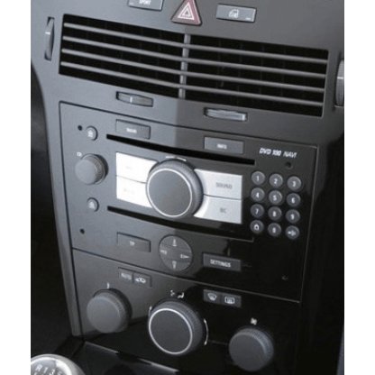 ISO redukce pro Opel Corsa 2006-14, Astra 2004-09 černá