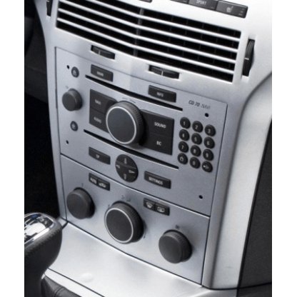 ISO redukce pro Opel Zafira 2005-2012 stříbrný