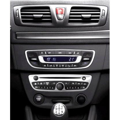 ISO redukce pro Renault Megane III 11/2008-2015, Fluence 02/2010-, tmavě šedá