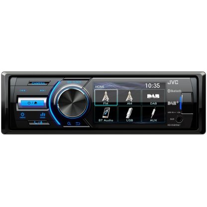 JVC 1DIN DAB / FM autorádio/3" displej/USB/AUX/Bluetooth/vstup pro park.kameru