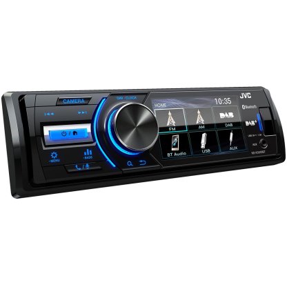 JVC 1DIN DAB / FM autorádio/3" displej/USB/AUX/Bluetooth/vstup pro park.kameru