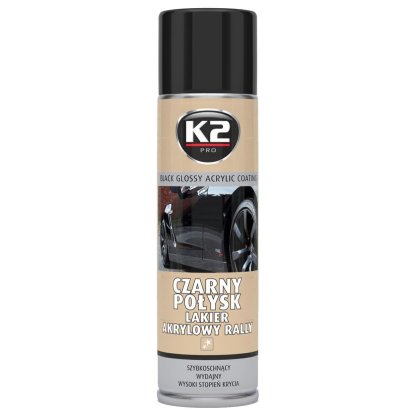 K2 Akrylová barva ve spreji černá lesklá 500 ml, L341