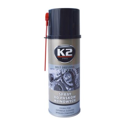 K2 BELT DRESSING 400 ml - sprej na klínové řemeny, W126