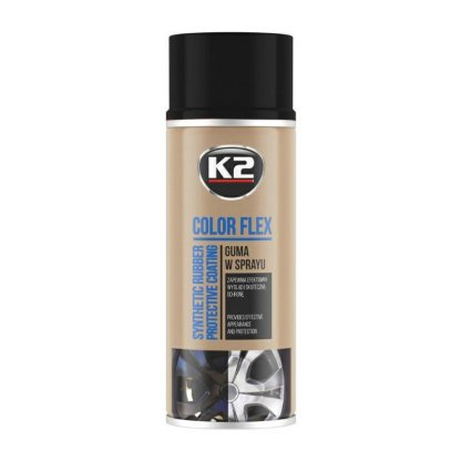 K2 COLOR FLEX 400ml ČERNÁ LESKLÁ - ochranný natěr ze syntetického kaučuku 400ml, L343CP(NP