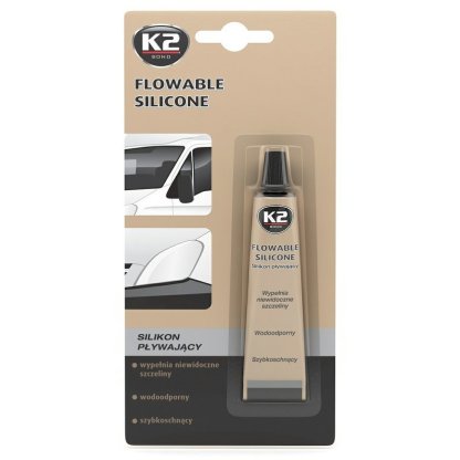 K2 FLOWABLE SILICONE 21 g - silikonové těsnění autoskel a reflektorů, B260