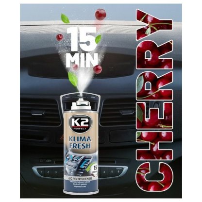 K2 KLIMA FRESH 150 ml CHERRY - osvěžuje vzduch interiéru vozu, K222CH