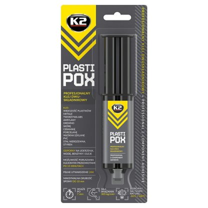 K2 PLASTIPOX 25 g - profesionální epoxidové lepidlo, B478