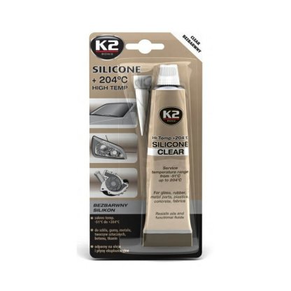 K2 SILICONE CLEAR 85 g - vysokoteplotní čirý silikon, B255