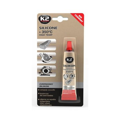 K2 SILICONE RED 21 g - silikon pro utěsnění části motoru při montáži, B2450