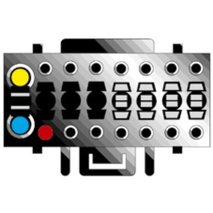 Kabel pro KENWOOD/JVC 16-pin / ISO