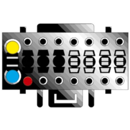 Kabel pro KENWOOD/JVC 16-pin / ISO