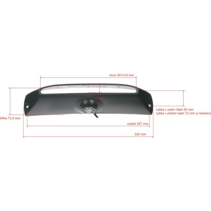 Kamera 4PIN NTSC/PAL, AHD/CVBS pro Iveco Daily 2011-2014