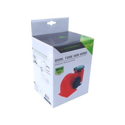 Klakson červený NAUTILUS 12V s kompresorem 58103